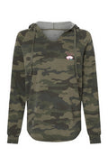 Womens Lightweight Camo Hooded Sweatshirt