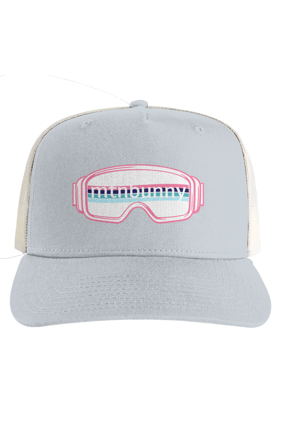 Ecru Mesh Stock Contrast Trucker