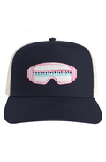Ecru Mesh Stock Contrast Trucker