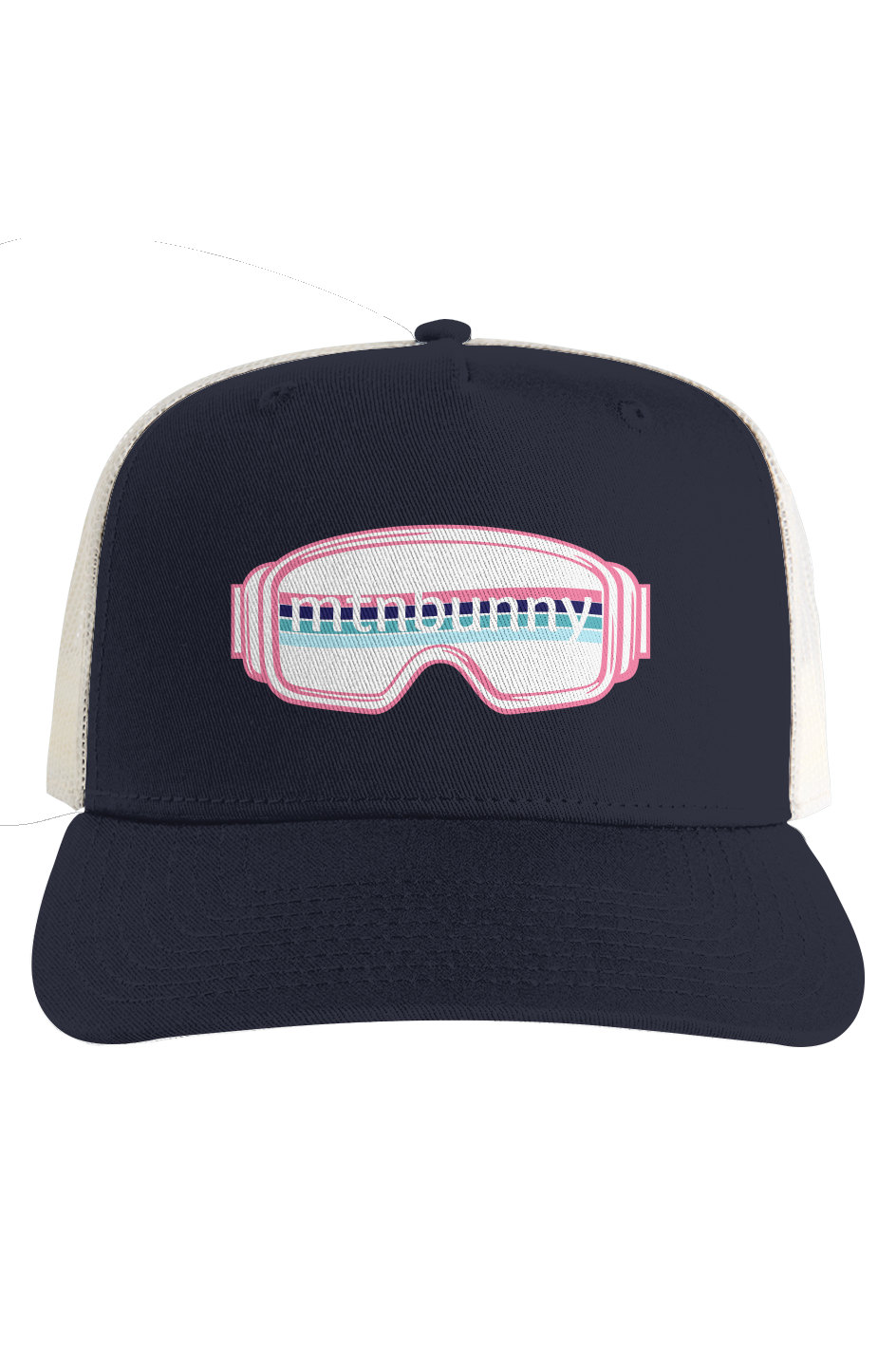 Ecru Mesh Stock Contrast Trucker