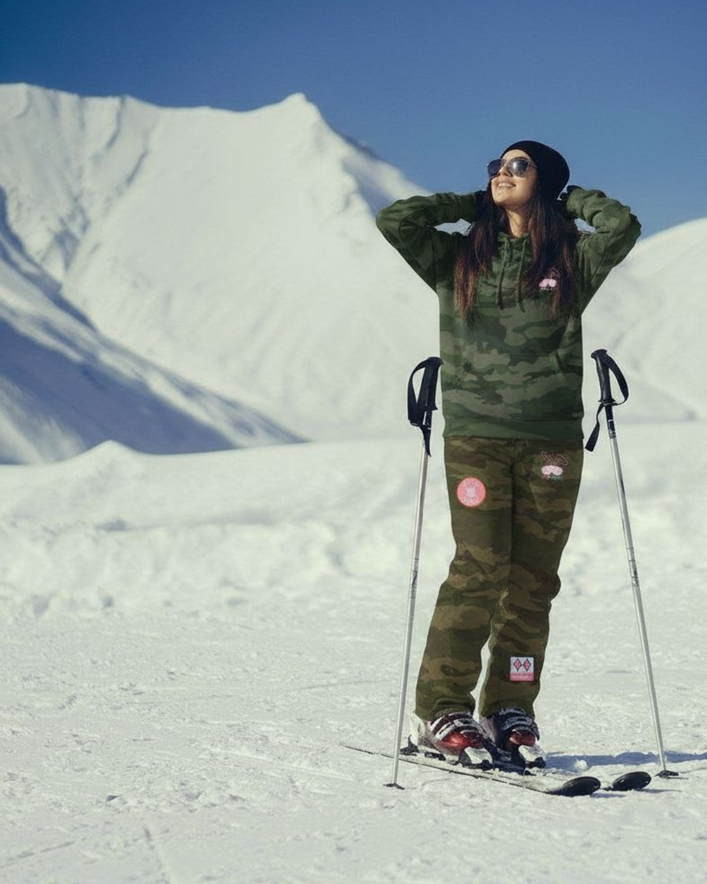 Womens Camo Wash Jogger